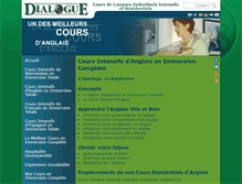Tablet Screenshot of cours-anglais.net
